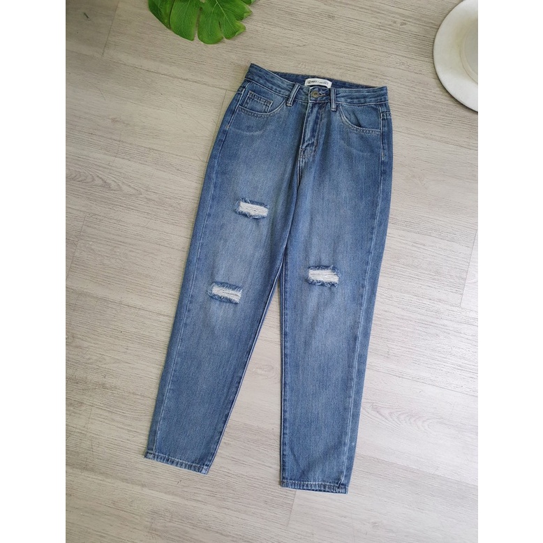 Quần jean PRJCT denim rách gối