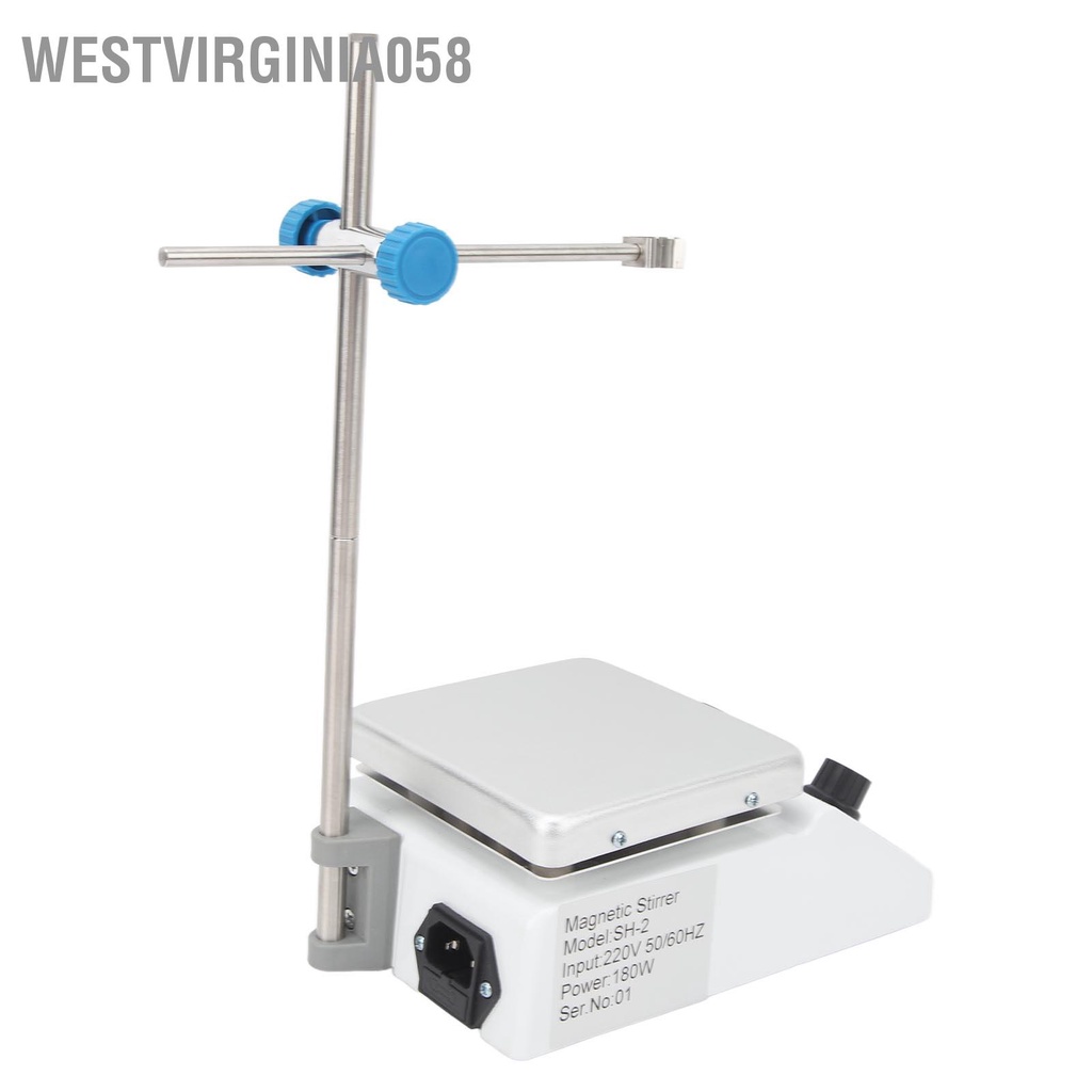 Westvirginia058 Máy khuấy từ tấm nóng trộn 662 ℉ 350oC 2000ml 100‑1600RPM Điều chỉnh vô cấp cho phòng thí nghiệm