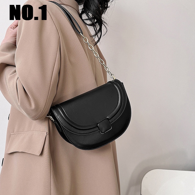 NO.1 túi xách nữ túi đeo chéo 2023NEW Vintage Popular Korean  thích hợp sử dụng hàng ngày GDJ23A0QYJ 43Z231023