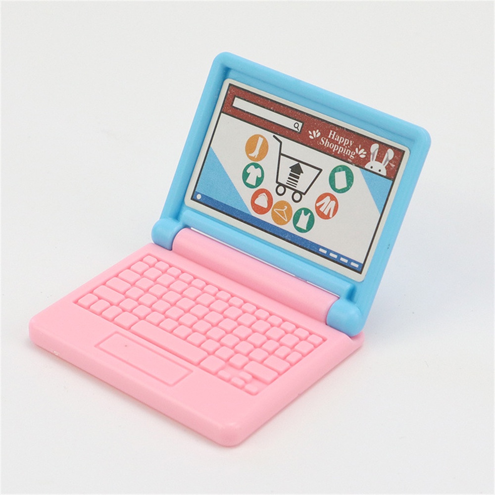 Bộ sưu tập đồ chơi Đồ chơi trong nhà gấp Đồ chơi để bàn chất lượng cao Đồ chơi máy tính gấp Đồ chơi văn phòng Pocket Micro Laptop Phụ kiện búp bê Laptop mini Sản phẩm đáng yêu, tích cực