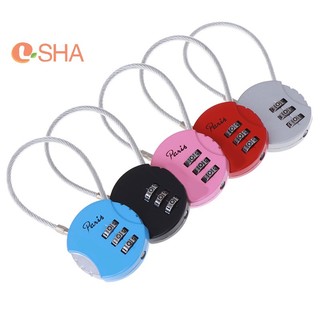 [lsha] 1 Ổ Khóa Hành Lý Du Lịch Mật Mã 3 Số mini 3.7 * 9cm
