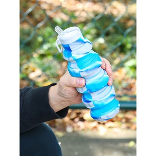 Bình Nước silicone 500ml Hình Quả Lựu Đạn