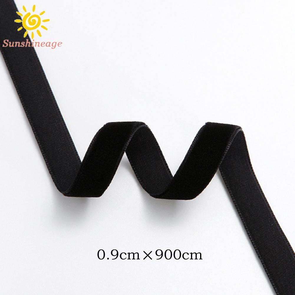 Cuộn Dây Ruy Băng 10 Yards handmade Bằng Vải Nhung Thắt Nơ Trang Trí Tiệc Cưới