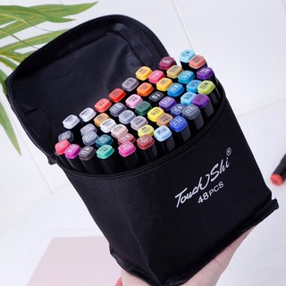 Bộ bút dạ 2 đầu 48 cây marker touch cool hàng đẹp