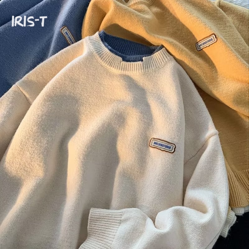 Iris-T Áo Len áo sweater nam cardigan áo len nan Tay Dài 2023 NEW MMY23A0TKC 43Z231027