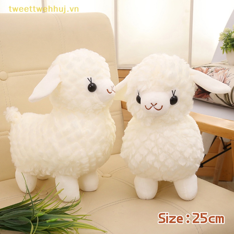 Đồ chơi nhồi bông Hình Cừu Trắng Dễ Thương Trang Trí Ghế sofa