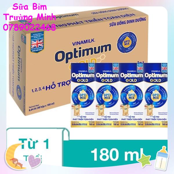 (Data mới nhất) Sữa bột pha sẵn Optimum Gold 180ml (48 hộp)
