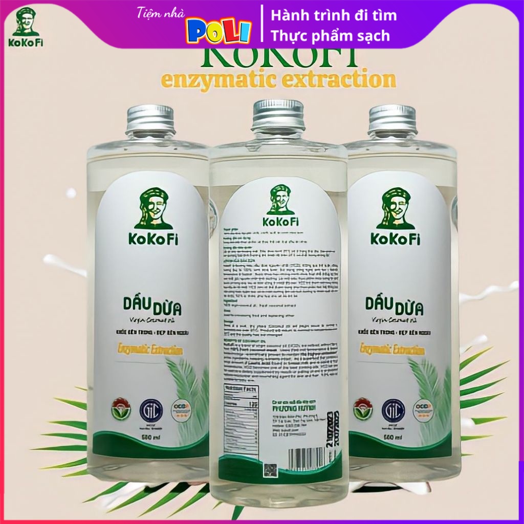 Dầu Dừa Nguyên Chất Kokofi - 500ml 🌴