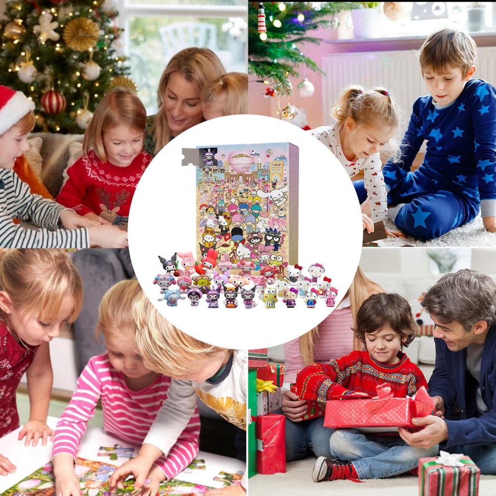 Lịch Giáng Sinh sanrio Hoạt Hình hello kitty kuromi melody cinnamoroll kawaii Thời Trang