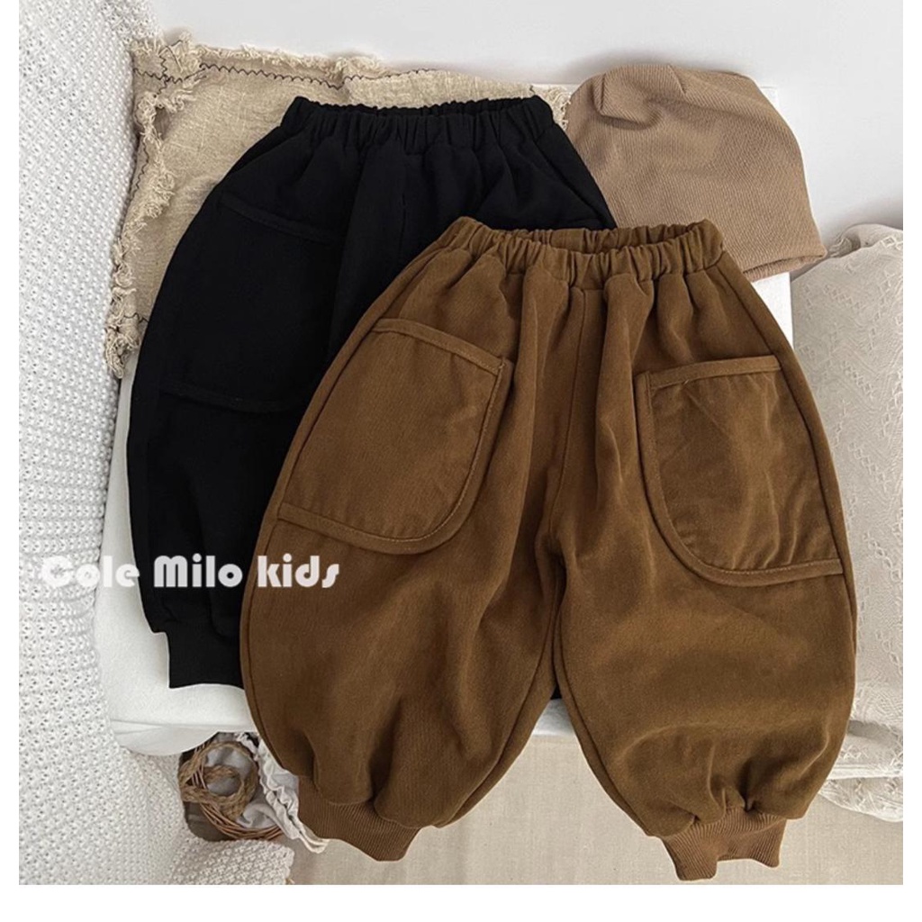 Quần Dài Dáng Rộng Phong Cách Thời Trang Hàn Quốc Dành Cho Bé Trai Và Bé Gái