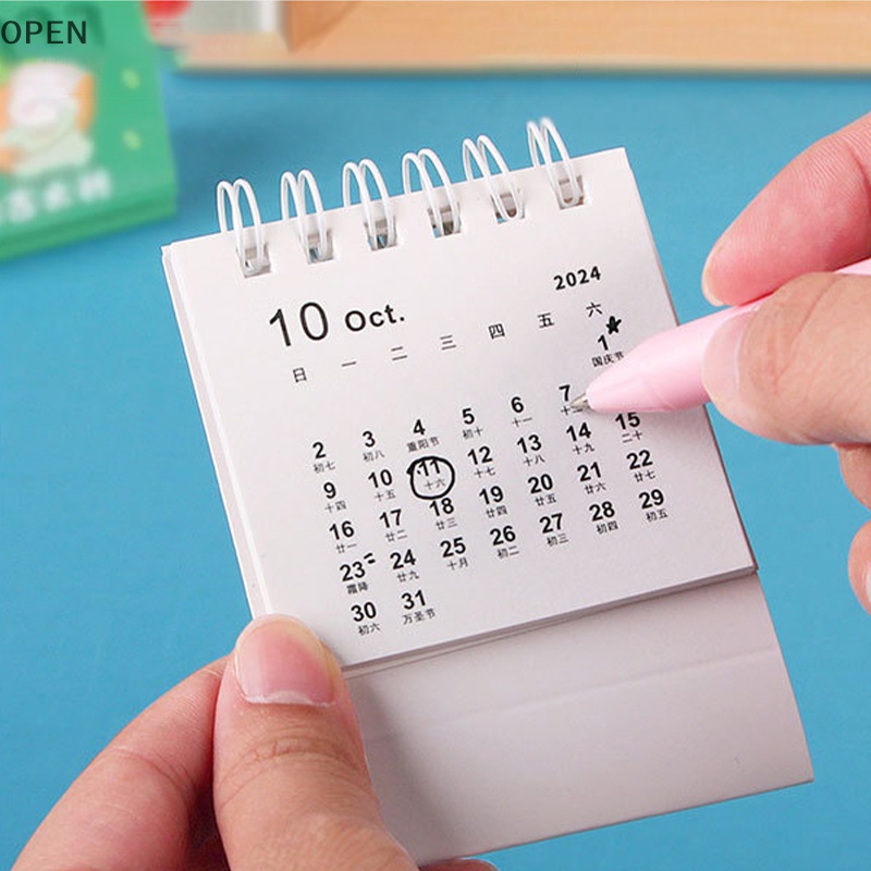 Op Lịch Để Bàn 2024 mini Dễ Thương Tươi Mới Để Bàn Văn Phòng / Trường Học vn