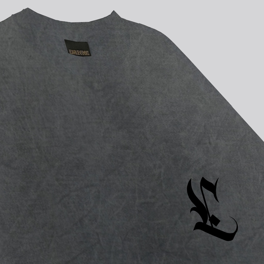 Áo thun Lesavril de Vetements Washed Signature - Cement