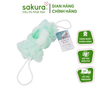 Bông tắm tạo bọt dáng dài có tay cầm