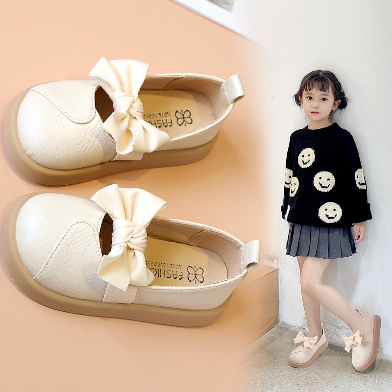 Giày Công Chúa Chất Liệu Da cotton Thời Trang Thu Đông 2023 Cho Bé Gái