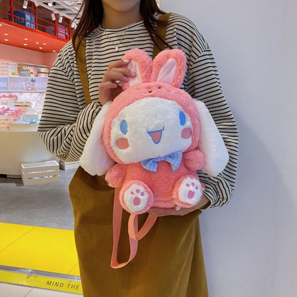 Ba Lô Nhồi Bông Mềm Mại Hình Gấu Bông cinnamoroll melody Dễ Thương
