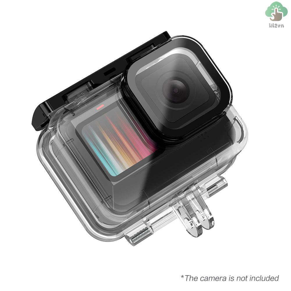 TELESIN Action Camera Protective Waterproof Case Cover Underwater 45m/148ft Diving Housing Underwater Accessories Replacement for   9 10 Black Camera