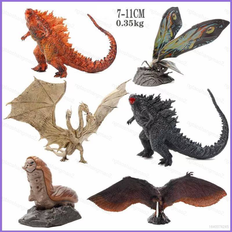 Set 2 6 Mô Hình Đồ Chơi godzilla king ghidorah