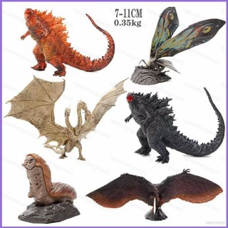 Set 2 6 Mô Hình Đồ Chơi godzilla king ghidorah