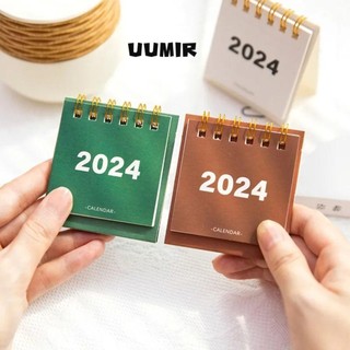 UUMIR Lịch Để Bàn 2024 mini Kiểu Dáng Đơn Giản Dùng Để Trang Trí Nhà / Văn Phòng