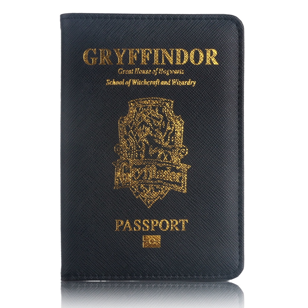 Ví Da pu Đựng Hộ Chiếu Phong Cách harry potter Giá Đỡ