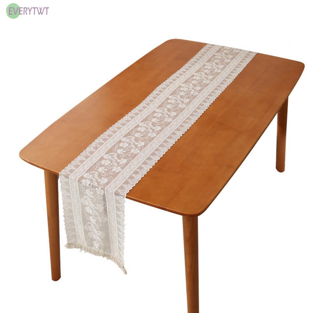 Khăn Trải Bàn Thêu Ren 30x360cm Trang Trí Tiệc Cưới