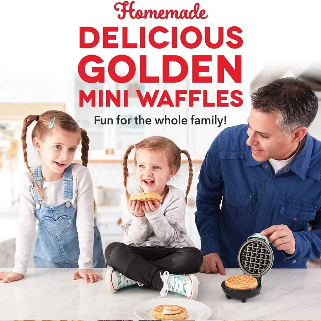 Máy Làm Bánh Waffle Hình Tròn / Trái Tim Máy Nướng Bánh Mini Máy Nướng Bánh Mì Gia đình Máy Nướng Bánh Sandwich Máy Nướng Bánh Mì