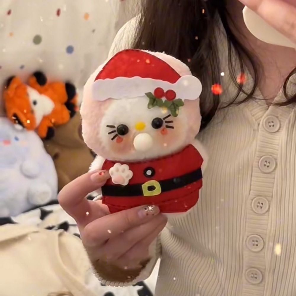 Búp Bê Hoạt Hình Nhồi Bông Mềm Có Tiếng Kêu Bằng Tay diy Sáng Tạo Trang Trí Giáng Sinh