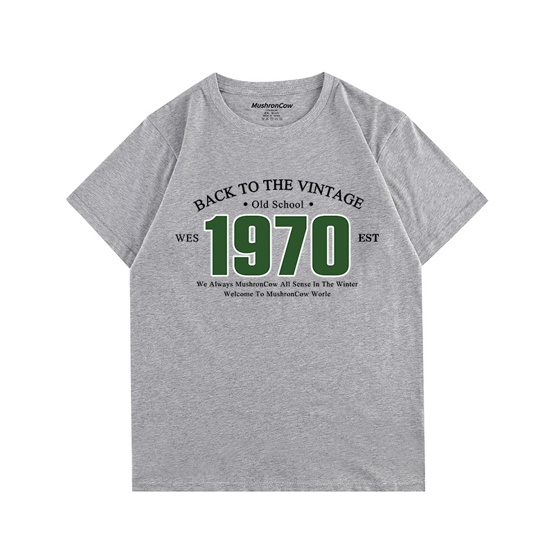 Áo Thun cotton Cổ Tròn Tay Ngắn Dáng Rộng Cơ Bản Dành Cho Nam Nữ