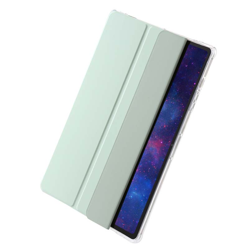 Pu Bao Da Máy Tính Bảng Trong Suốt Chống Rơi Vỡ Kèm Ngăn Đựng Bút Cho Samsung Galaxy Tab S9 FE 5G SM-X515 X510 X710 X716 X718 case s9fe Giá Đỡ cover