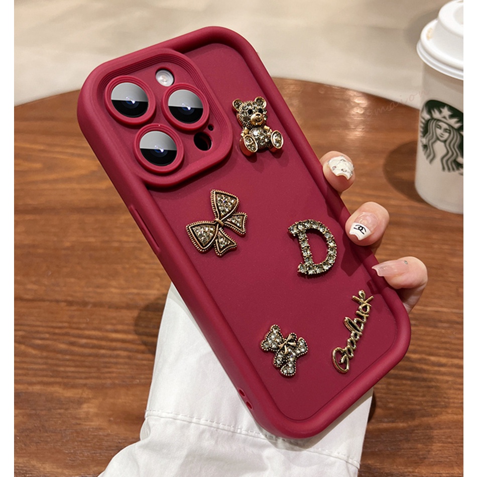 Ôp Điện Thoại Silicon Dẻo Hình Gấu 3d Cho iphone 11 12 13 14 15 pro max plus 11pro x xr Xsmax 6 6s 7 8 plus se 2020 15pro 14pro Ốp