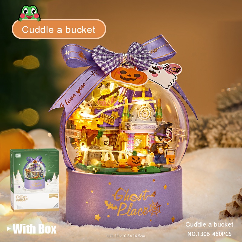 Loz Bộ Đồ Chơi Khối Lắp Ráp Hạt Pha Lê Giáng Sinh Nhỏ Dành Cho Bé Trai Và Bé Gái