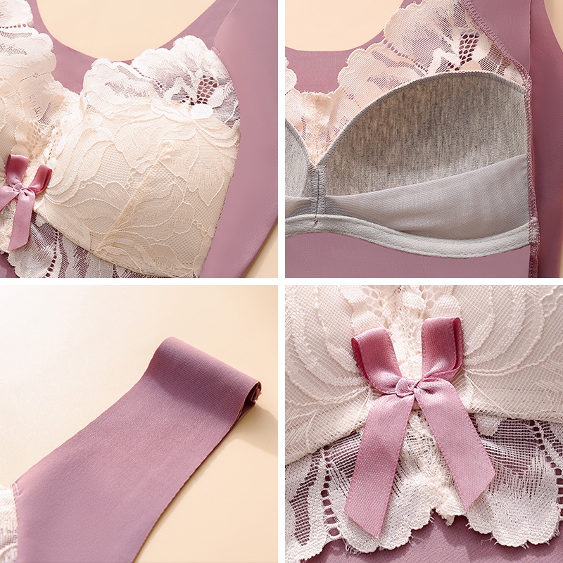 Áo lót Hoa 3 / 4 Cúp Không Gọng Nâng Ngực Gợi Cảm