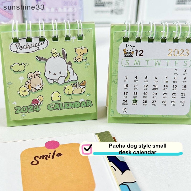 SANRIO Lịch Để Bàn Năm 2424 Họa Tiết Hoạt Hình kuromi hello kitty Đáng Yêu