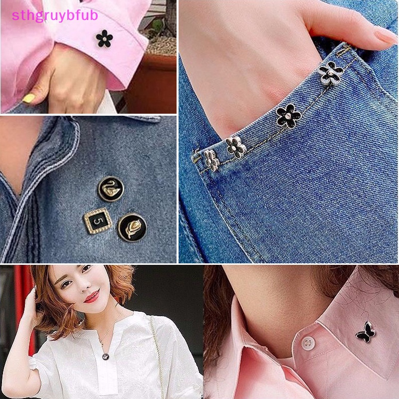 Set 10 Ghim Cài Áo Đính Ngọc Trai Nhân Tạo Thời Trang vn