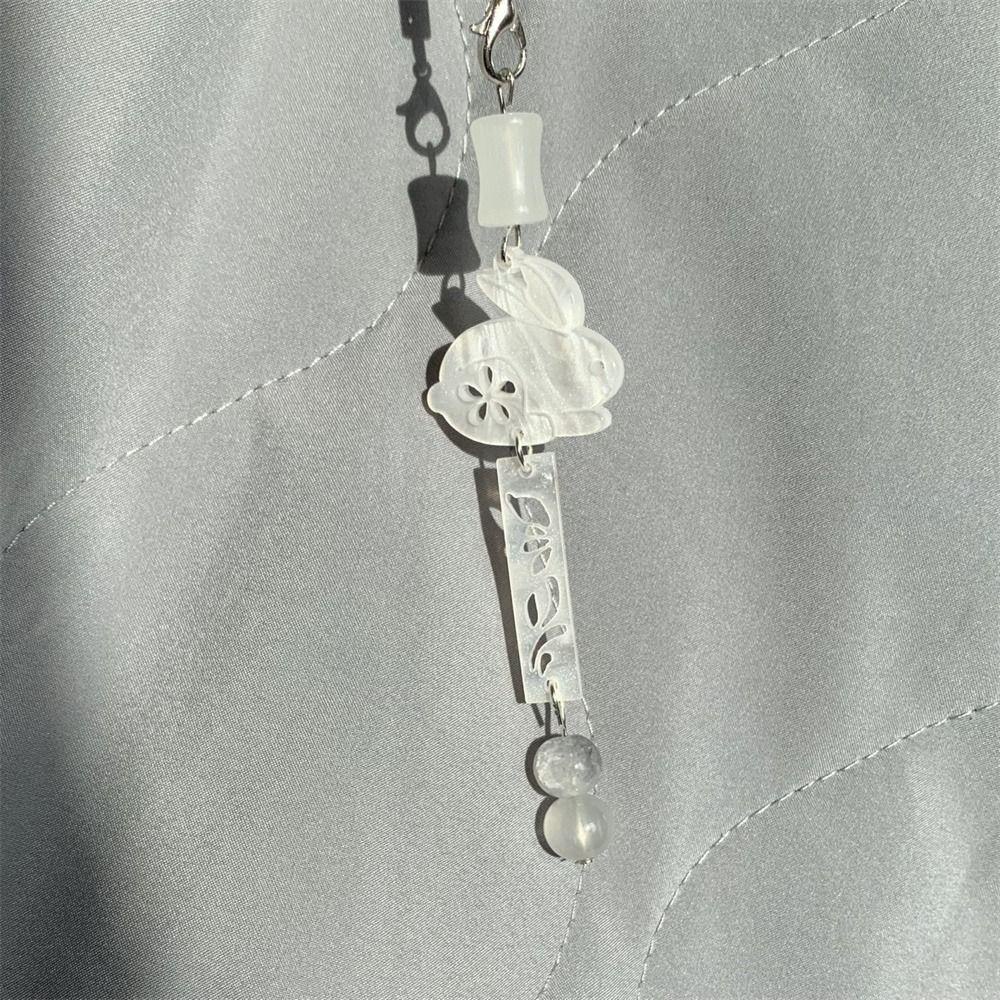 Daron1 Phụ Kiện Móc Khóa Điện Thoại Hình Thỏ Dễ Thương