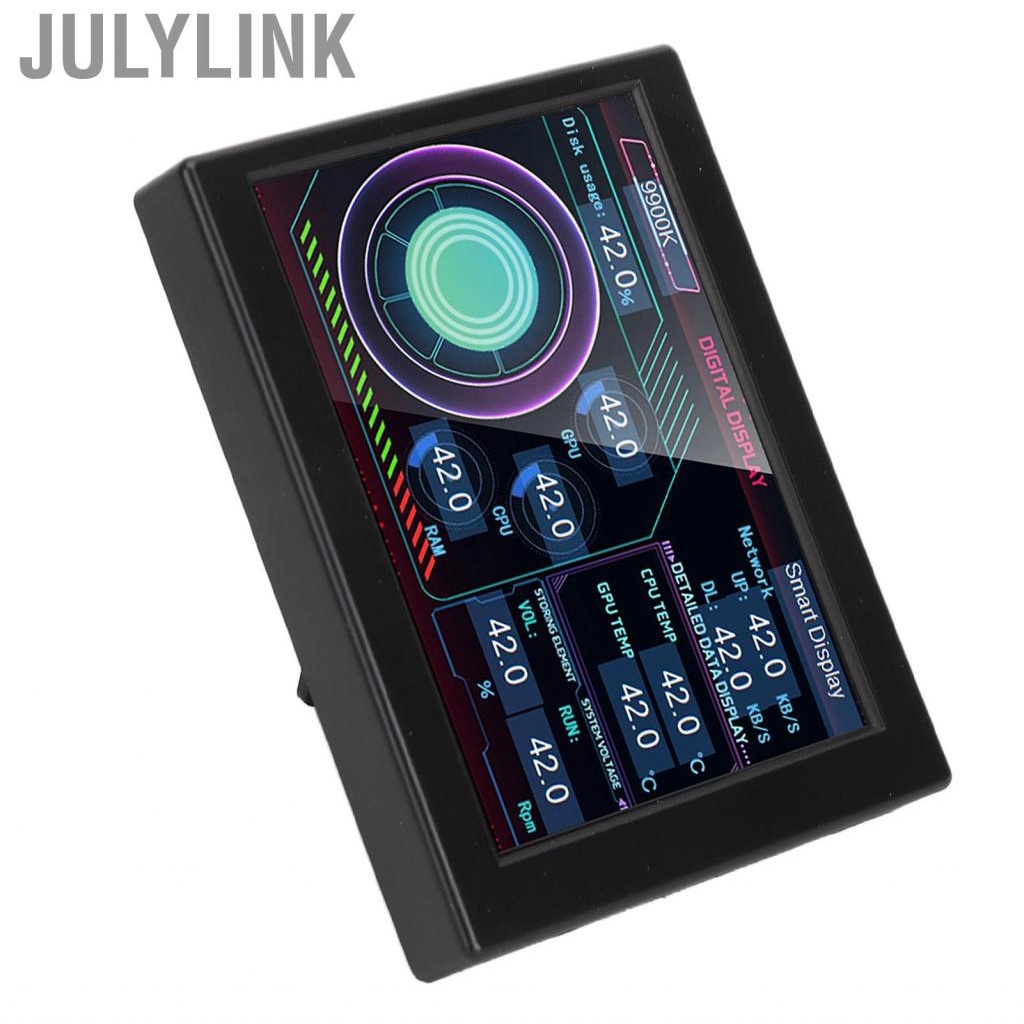 Julylink 3.5 PC  Panel Display DIY Type C IPS USB Temperature With RHS