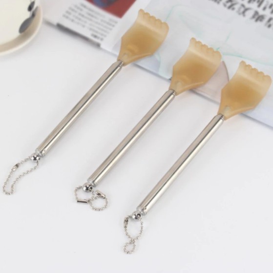 Cây Gãi Lưng Inox Cao Cấp Kéo Dài Rút Gọn Tiện Dụng Hình Bàn Tay
