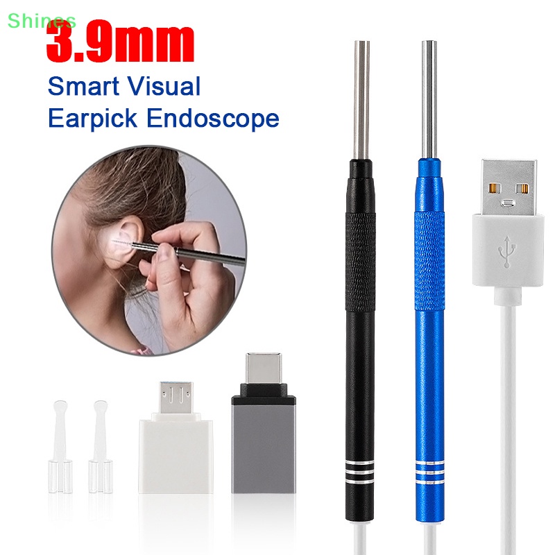 1 Bộ Dụng Cụ Lấy Ráy Tai Thông Minh 3.9mm Có camera Quan Sát