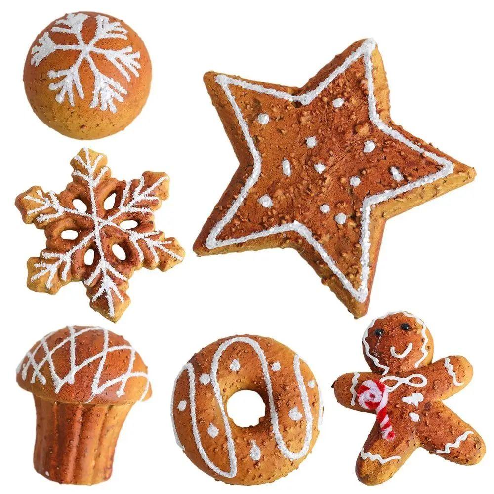 Dingyifeng Bóng Xốp Mềm Hình Bông Tuyết / Bánh Gừng / Người Tuyết Treo Trang Trí Tiệc Giáng Sinh