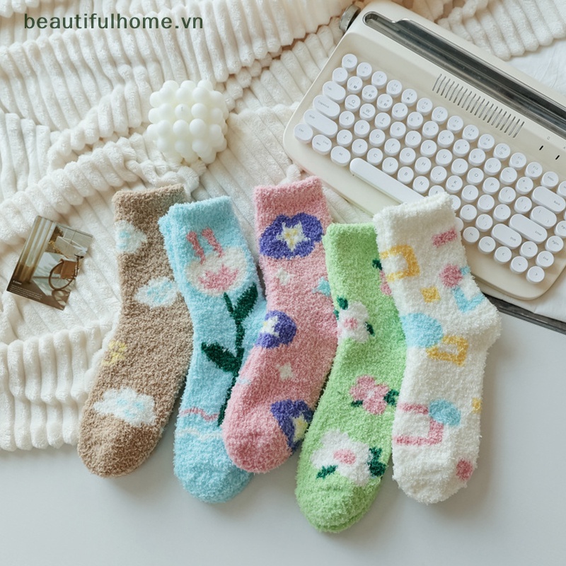 Vớ Ngủ Nhung San Hô Lông Cừu San Hô Sáng Tạo Cho Nữ
