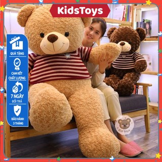 Gấu Teddy áo Thú nhồi bông vải nhung gấu bông siêu to mềm mịn cao cấp