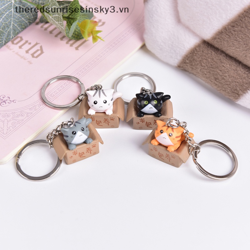 Móc Khóa Hình Mèo Hoạt Hình Đáng Yêu Thời Trang