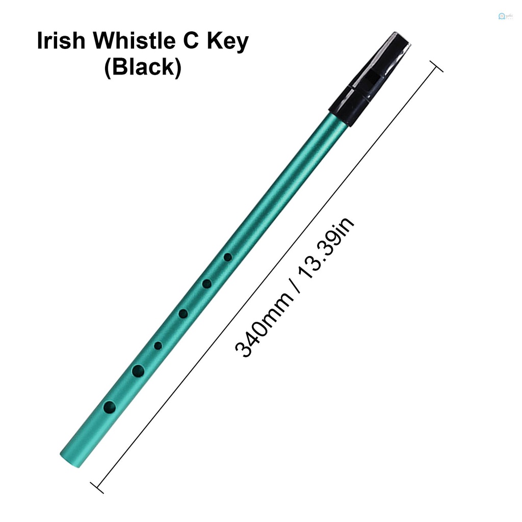 Professional C Key 6-Hole Irish Whistle Flute for Student Beginners - Wind Musical Instrument