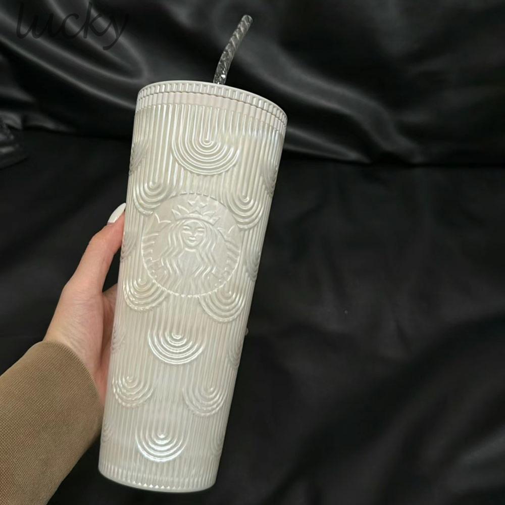 STARBUCKS Ocean siren Queen Bình Nước Dung Tích Lớn Có Ống Hút Tiện Lợi
