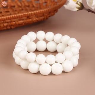 Vòng tay chuỗi hạt bồ đề màu trắng 10 / 12mm phong cách phật giáo mới
