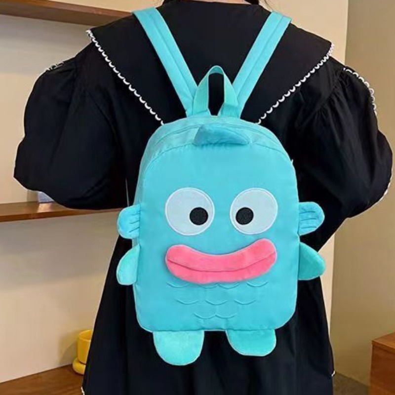 Ba Lô Học Sinh Cỡ Lớn In Hình Cá Dễ Thương