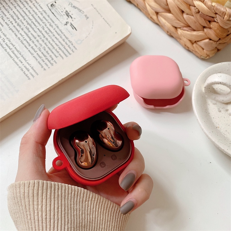 Bao Da Điện Thoại pc Cứng Màu Trơn Đơn Giản Cho Samsung Galaxy Buds FE / Buds Pro / Buds 2 / Buds2 Pro Ốp