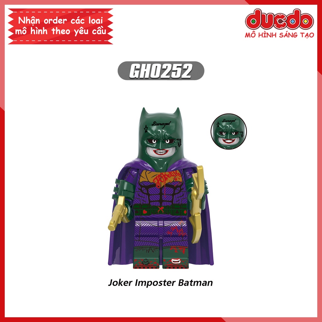 Minifigures nhân vật Batman, Joker, Flash - Đồ chơi Lắp ghép Xếp hình Mô hình Mini XINH G0132