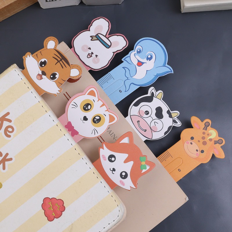 Bộ 50 Giá Đỡ Sách Giấy Vẽ Hình Động Vật Dễ Thương Sáng Tạo