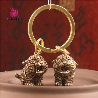 Eshylala Móc Chìa Khóa Bằng Đồng Thau Hình Con Hổ diy